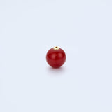10mm stone earing back,carnelian_N040