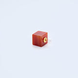 square earing back,carnelian_N035