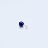 8mm stone earing back,Lapis lazuli_N037