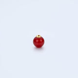 8mm stone earing back,carnelian_N038