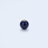 10mm stone earing back,lapis lazuli_N039