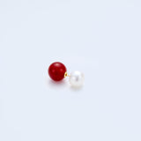 10mm stone earing back,carnelian_N040
